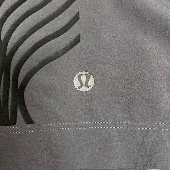 Lululemon Mens Small Grey Athletic Drawstring Shorts Pockets Gym Yoga Activewear - Picture 5 of 7